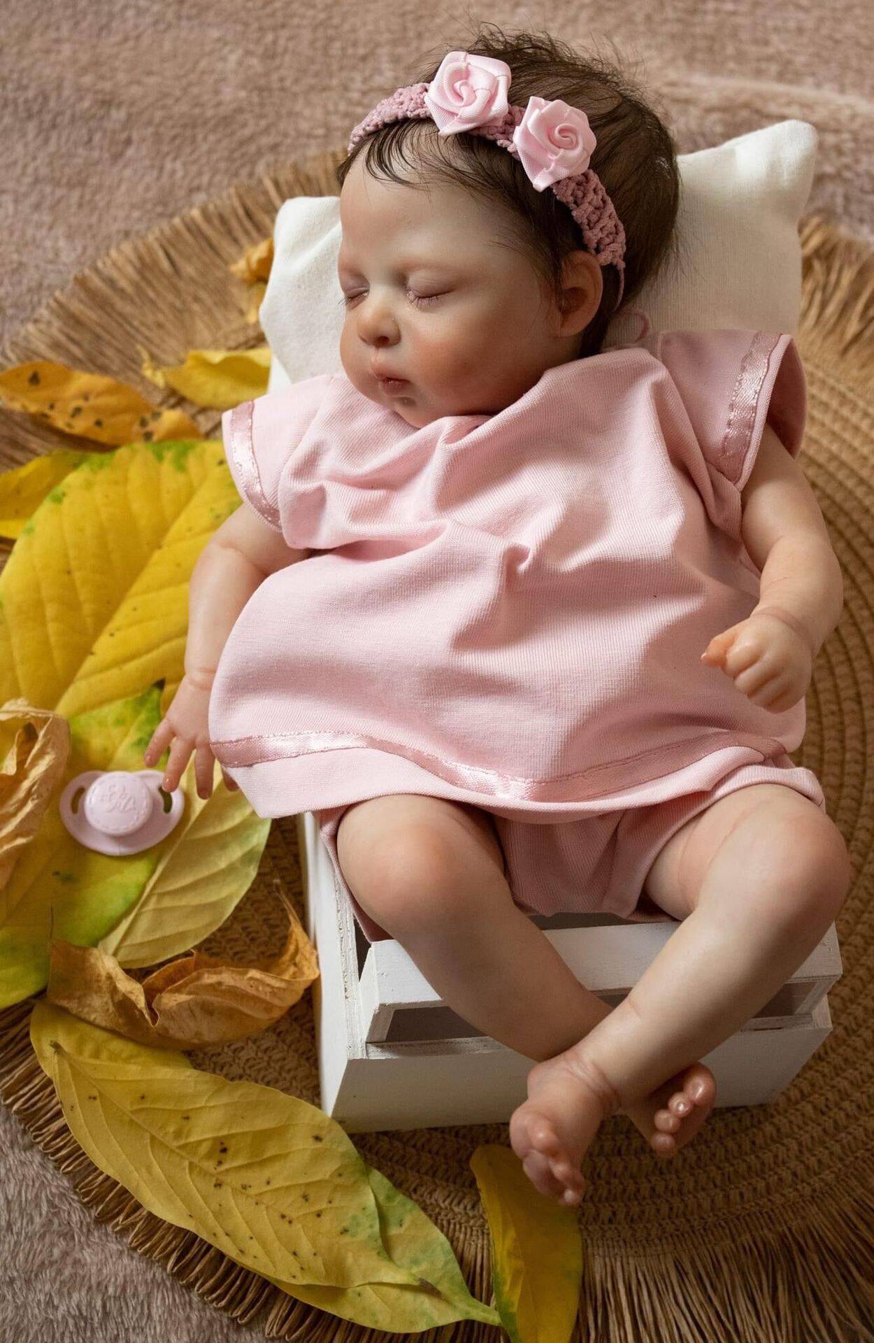Zero Pam®️Reborn-Babypuppen in echtem Aussehen – 10 Zoll – fühlt sich wie ein echtes Baby an – Neugeborene Babypuppen, entzückende schlafende Babypuppen, Weihnachts- und Geburtstagsgeschenke