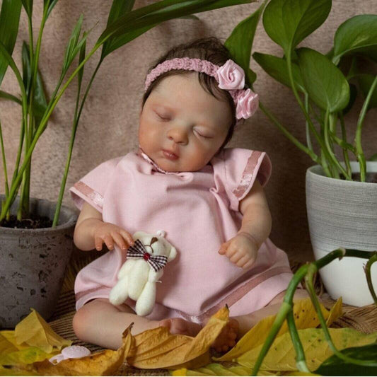 Zero Pam®️Reborn-Babypuppen in echtem Aussehen – 10 Zoll – fühlt sich wie ein echtes Baby an – Neugeborene Babypuppen, entzückende schlafende Babypuppen, Weihnachts- und Geburtstagsgeschenke