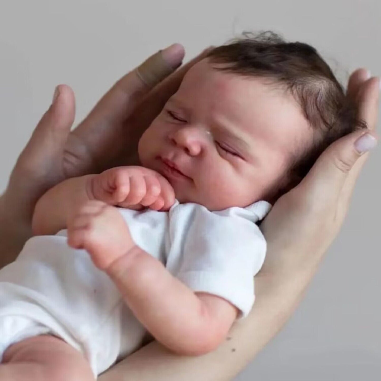 Zero Pam®️45 cm, realistische, handgefertigte Reborn-Babypuppen, Vinyl-Silikon, weicher Stoffkörper, schlafende Neugeborenenpuppe, lebensechte Frühchen-Babypuppe mit Adern