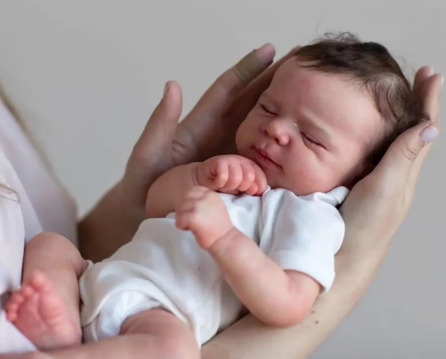 Zero Pam®️Augen geschlossen Reborn Babypuppen 18 Zoll Mädchen Ganzkörper Vinyl Silikon Babypuppen waschbar realistisch weich Neugeborenes Lebendiges Spielzeug Geschenke für Kinder