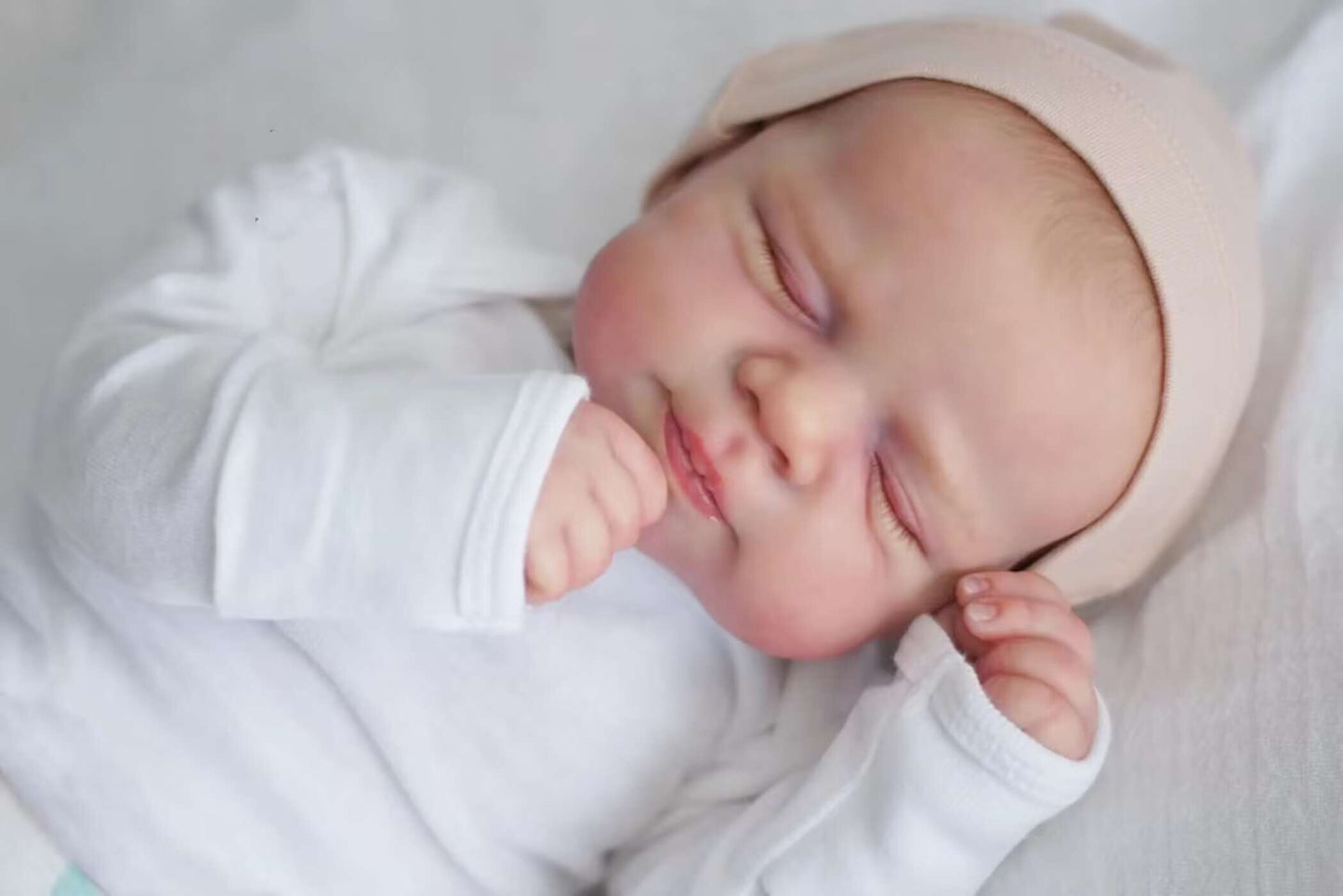 Zero Pam®️18 Zoll (45 cm) schlafende Reborn-Babypuppen, die echt aussehen, Neugeborenes aus Silikon, realistischer Puppenkörper aus weicher Baumwolle, lebensechte Adern