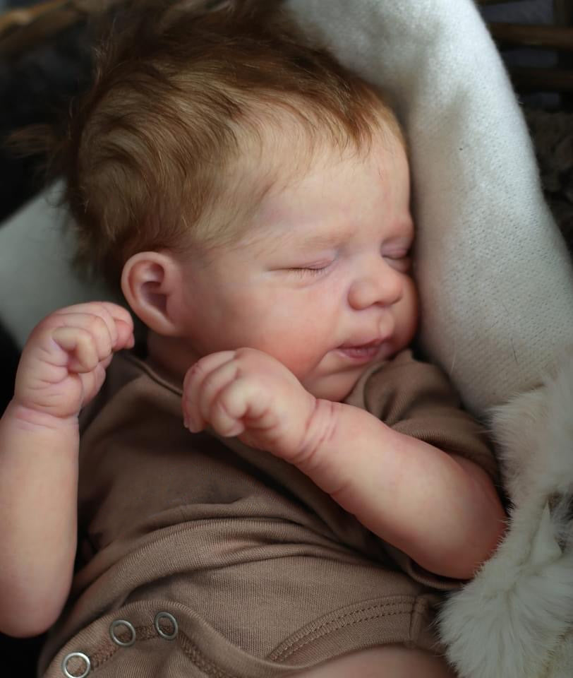 Zero Pam®️18 Zoll große, lebensechte Reborn-Babypuppen, Ganzkörper-Silikon-Vinyl-Babypuppen, anatomisch korrekte Baby-Mädchenpuppen mit braunem Haar für Kinder