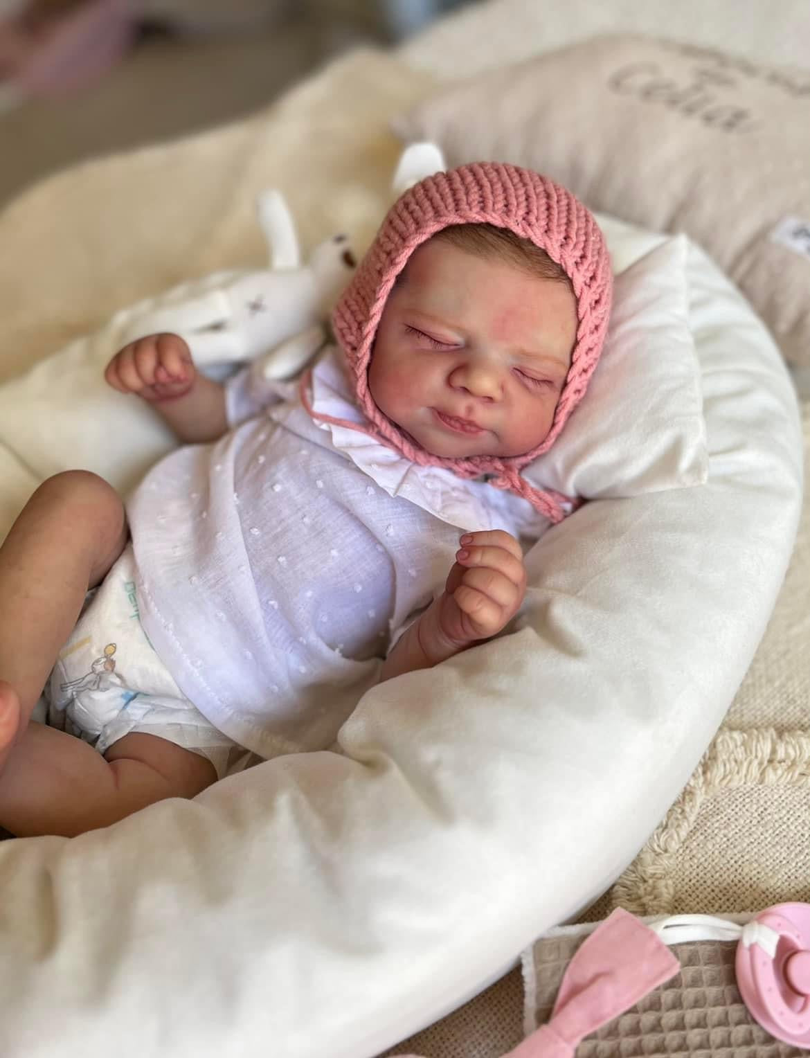 Zero Pam®️Realistische Reborn-Babypuppen, 18 Zoll, weicher Stoffkörper, Neugeborenenpuppe für Jungen und Mädchen, die echt aussehen, mit echten Adern, für Kinder ab 3 Jahren