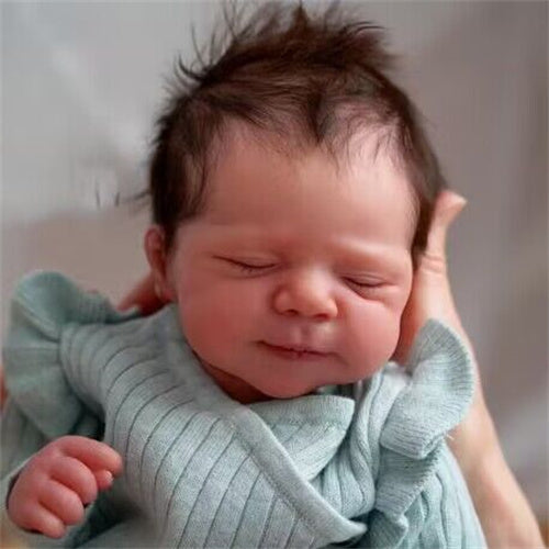Zero Pam®️Reborn Babypuppen 18 Zoll weiche Silikon Babypuppen Stoffkörper schlafend realistische Neugeborenenpuppe wie ein echtes Baby für Mädchen Jungen Geschenke
