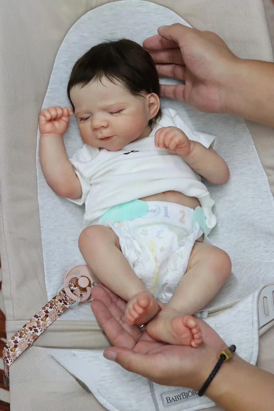 Zero Pam®️Waschbare Reborn-Babypuppen, Junge, 18 Zoll, lebensechte, realistische Neugeborenen-Ganzkörper-Babypuppen aus Silikonvinyl für Kinder ab 3 Jahren