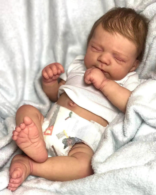 Zero Pam®️Ganzkörper weiche Reborn Babypuppen Vinyl Silikon realistische Neugeborene Baby Junge Puppe Geburtstagsgeschenk