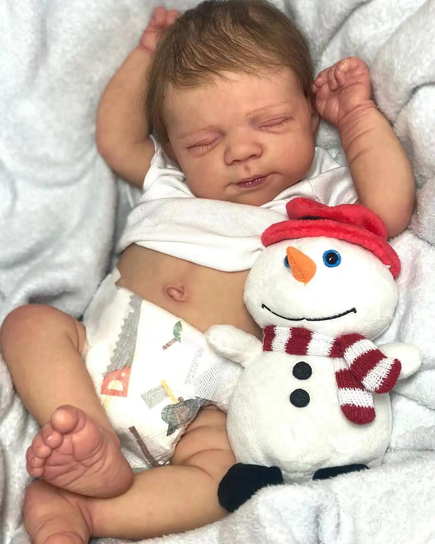 Zero Pam®️Ganzkörper weiche Reborn Babypuppen Vinyl Silikon realistische Neugeborene Baby Junge Puppe Geburtstagsgeschenk