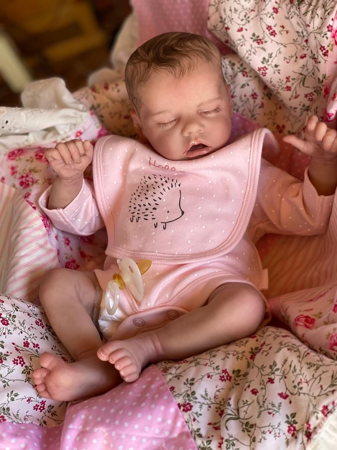 Zero Pam®️Reborn-Babypuppen aus Silikon, ganzer Körper, 18 Zoll, realistische Neugeborenen-Mädchenpuppen, sehen echt aus, schlafende, wasserdichte Babypuppen
