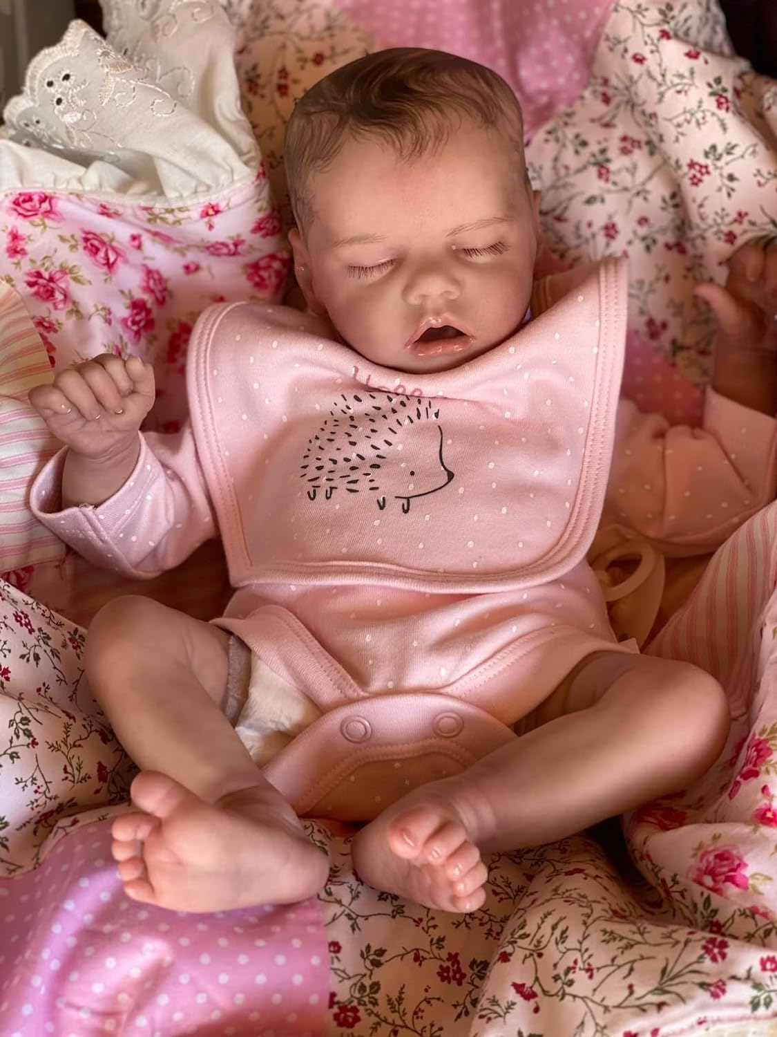 Zero Pam®️Reborn-Babypuppen aus Silikon, ganzer Körper, 18 Zoll, realistische Neugeborenen-Mädchenpuppen, sehen echt aus, schlafende, wasserdichte Babypuppen