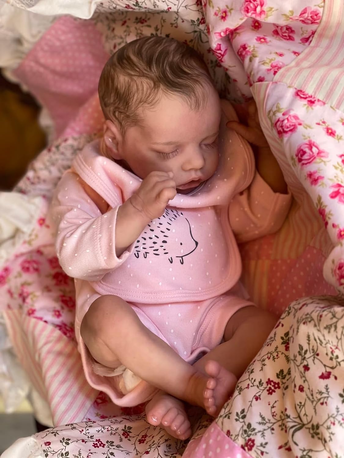 Zero Pam®️Reborn-Babypuppen aus Silikon, ganzer Körper, 18 Zoll, realistische Neugeborenen-Mädchenpuppen, sehen echt aus, schlafende, wasserdichte Babypuppen