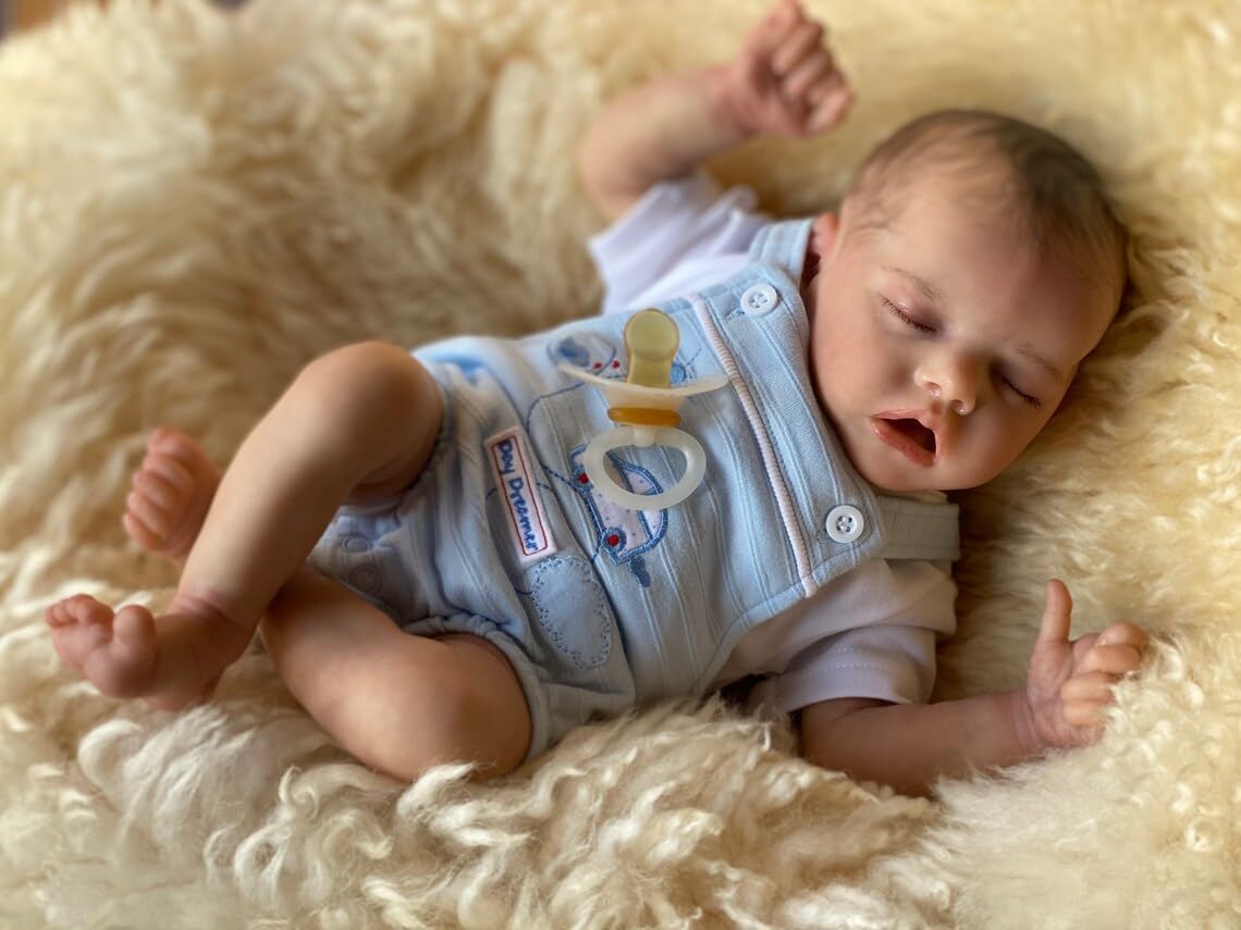 Zero Pam®️Reborn-Babypuppen aus Ganzkörper-Silikon-Vinyl, 18 Zoll, Neugeborene, Jungenpuppen, realistische, lebensechte Puppe, handgefertigte Babypuppe