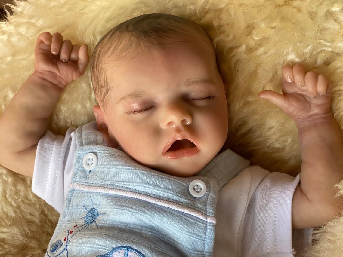 Zero Pam®️Reborn-Babypuppen aus Ganzkörper-Silikon-Vinyl, 18 Zoll, Neugeborene, Jungenpuppen, realistische, lebensechte Puppe, handgefertigte Babypuppe