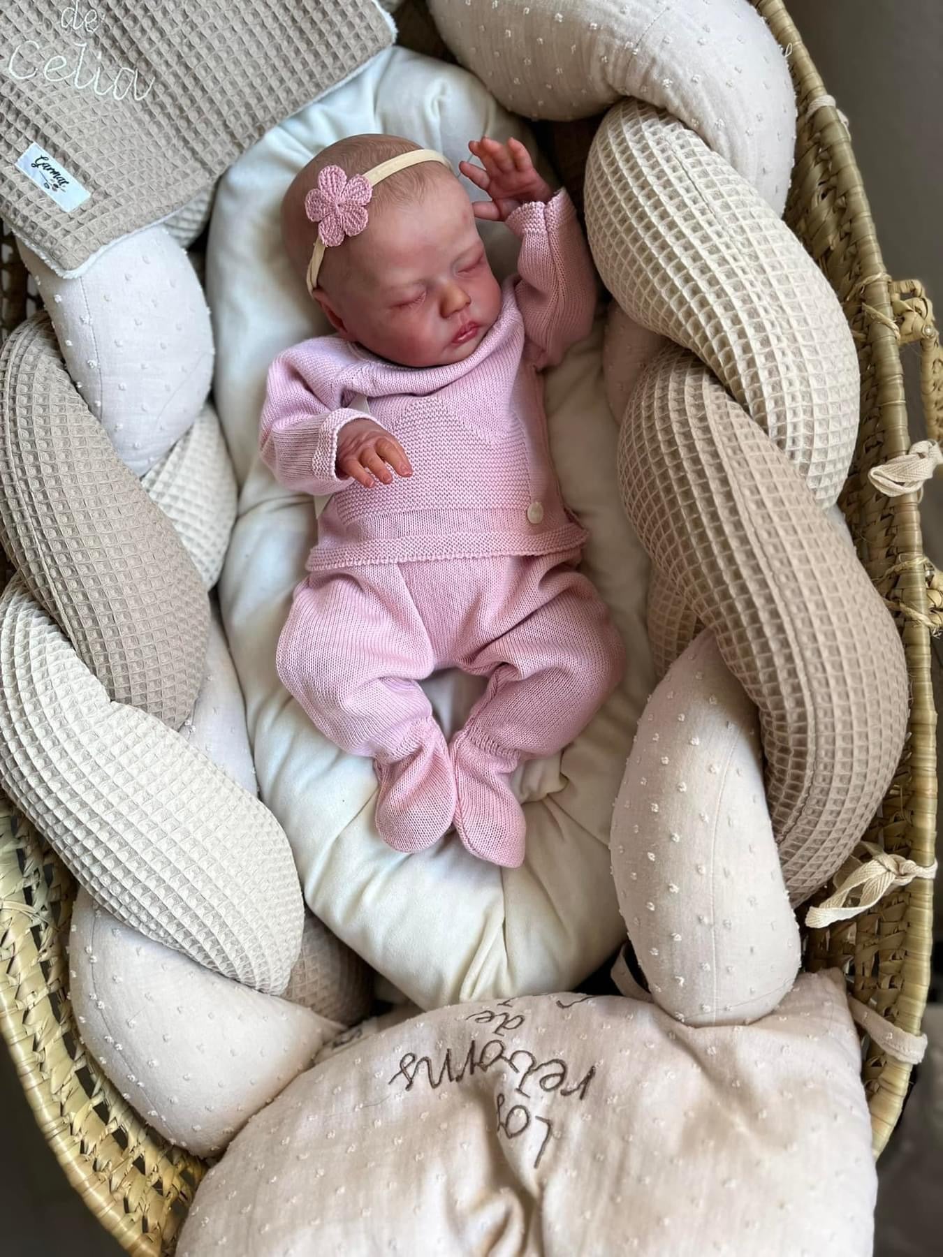 Zero Pam®️Realistische Neugeborenenpuppen, 18 Zoll große, lebensechte Reborn-Babypuppen für Mädchen, Deliah, die echt aussehen, für Kinder ab 3 Jahren