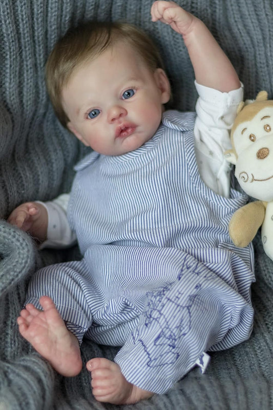 Zero Pam®️Reborn Babypuppen Mädchen 18 Zoll Realistischer Ganzkörper Silikon Vinyl Anatomisch korrekte Real Life Babypuppen