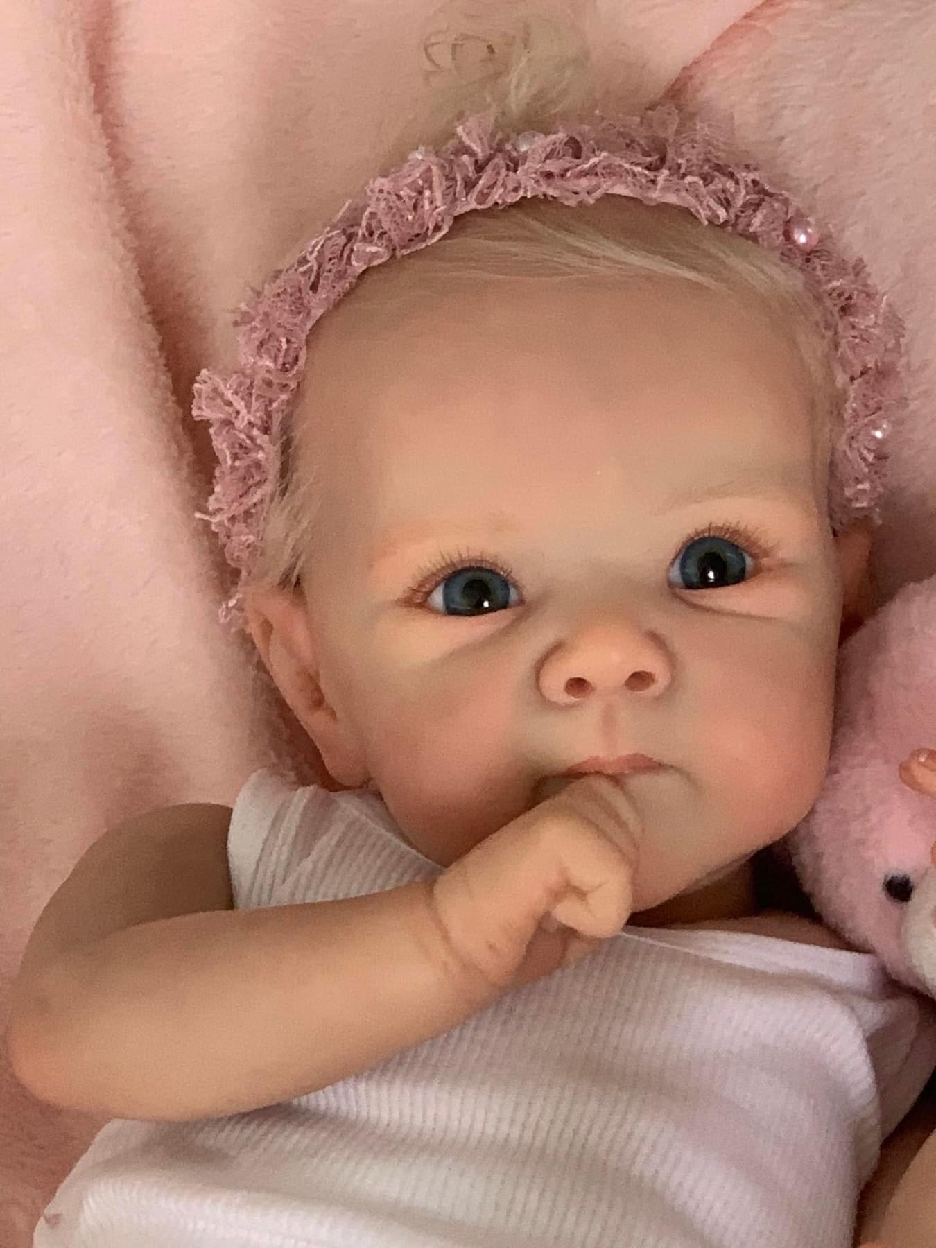 Zero Pam®️18 Zoll lebensechte Reborn-Babypuppen, 45 cm, realistische Neugeborene, echte Babypuppe, Mädchen, weicher Baumwollkörper, Spielzeug-Geschenkset für Kinder ab 3 Jahren