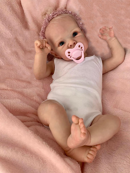 Zero Pam®️18 Zoll lebensechte Reborn-Babypuppen, 45 cm, realistische Neugeborene, echte Babypuppe, Mädchen, weicher Baumwollkörper, Spielzeug-Geschenkset für Kinder ab 3 Jahren