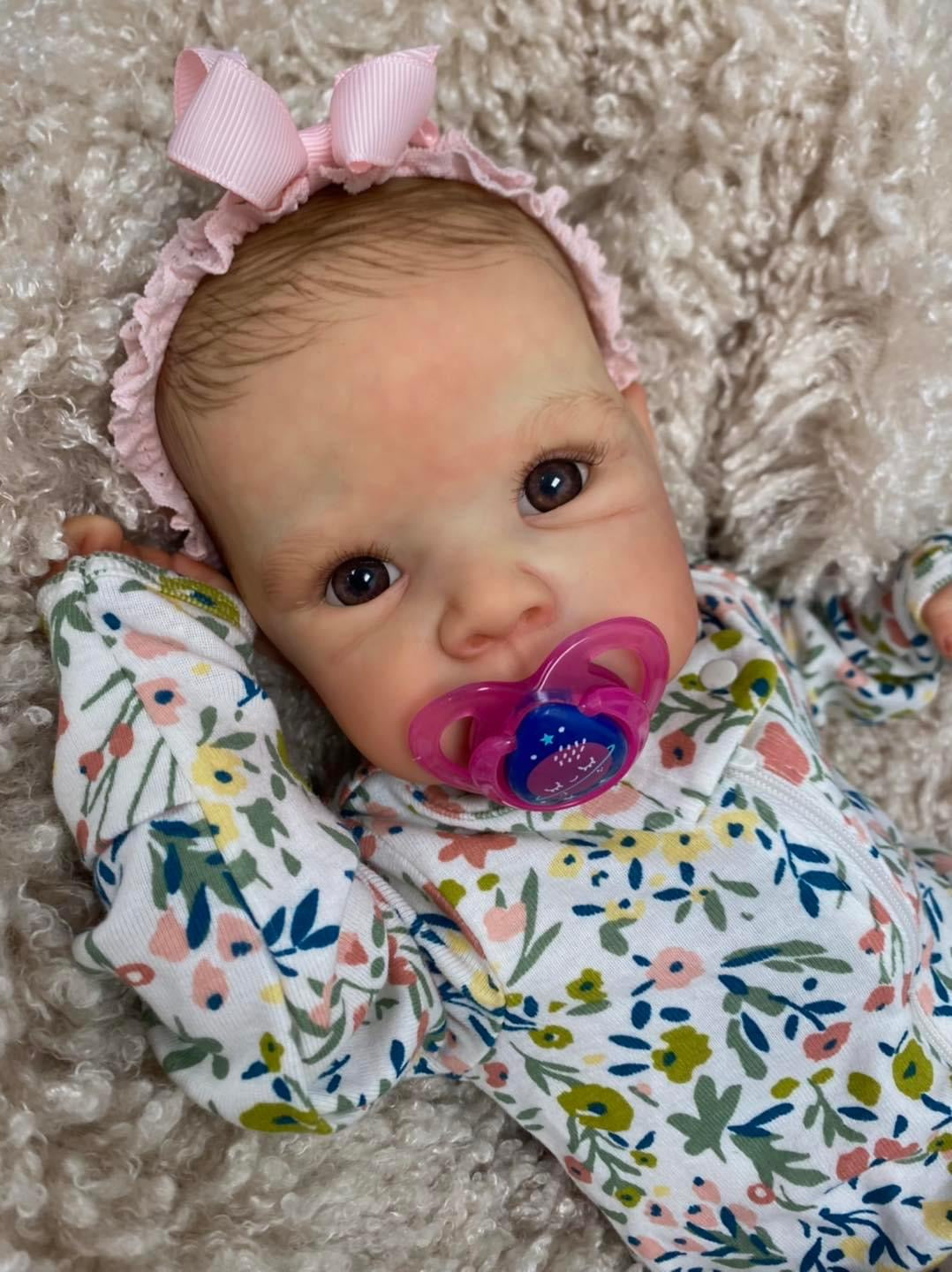 Zero Pam®️Lebensechte Reborn-Babypuppen für Mädchen – 18 Zoll großer, weicher Körper, realistisch – Neugeborenen-Ganzkörper aus Silikonvinyl, anatomisch korrekt, echte Babypuppen, Kinderspielzeug, Geschenke