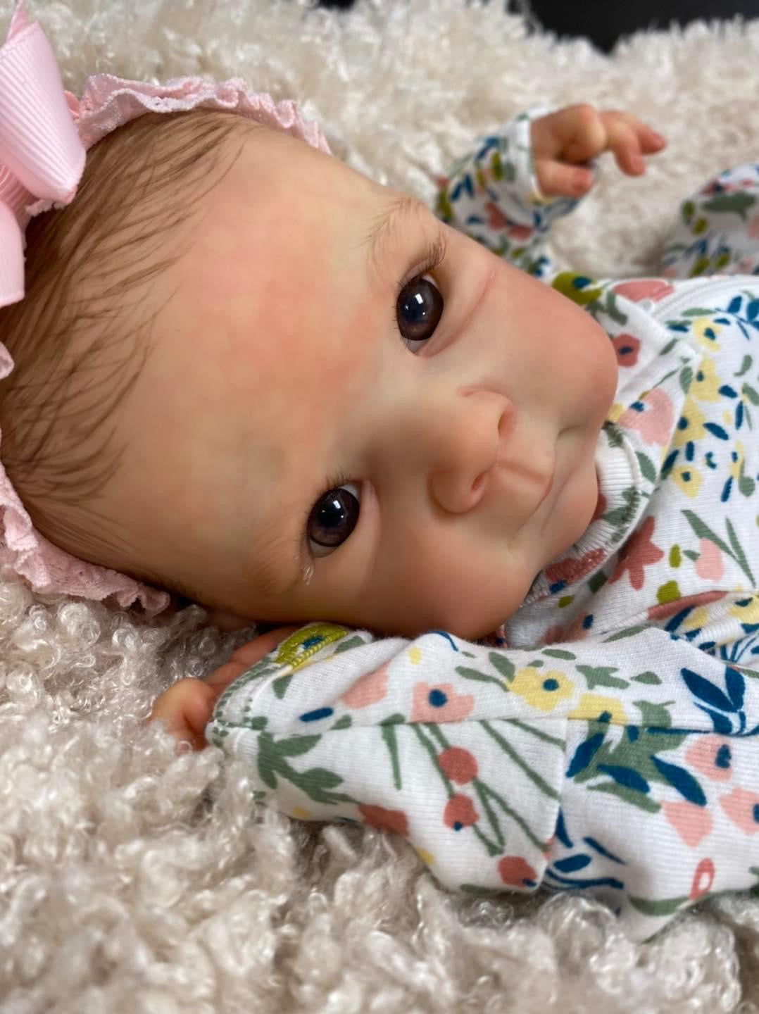 Zero Pam®️Lebensechte Reborn-Babypuppen für Mädchen – 18 Zoll großer, weicher Körper, realistisch – Neugeborenen-Ganzkörper aus Silikonvinyl, anatomisch korrekt, echte Babypuppen, Kinderspielzeug, Geschenke