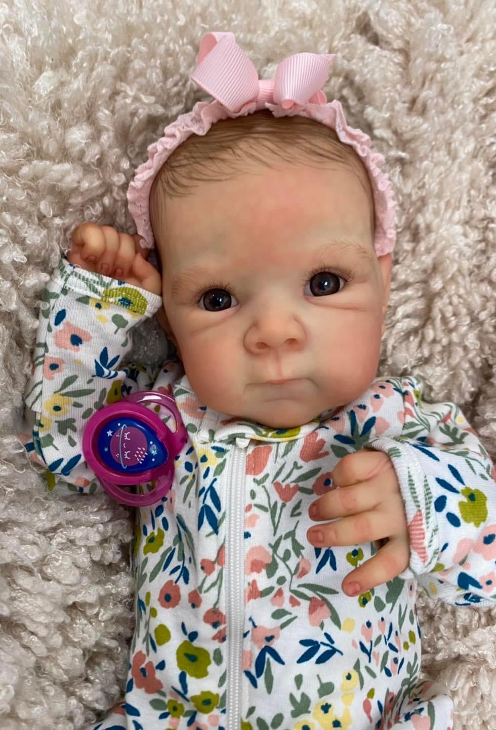 Zero Pam®️Lebensechte Reborn-Babypuppen für Mädchen – 18 Zoll großer, weicher Körper, realistisch – Neugeborenen-Ganzkörper aus Silikonvinyl, anatomisch korrekt, echte Babypuppen, Kinderspielzeug, Geschenke
