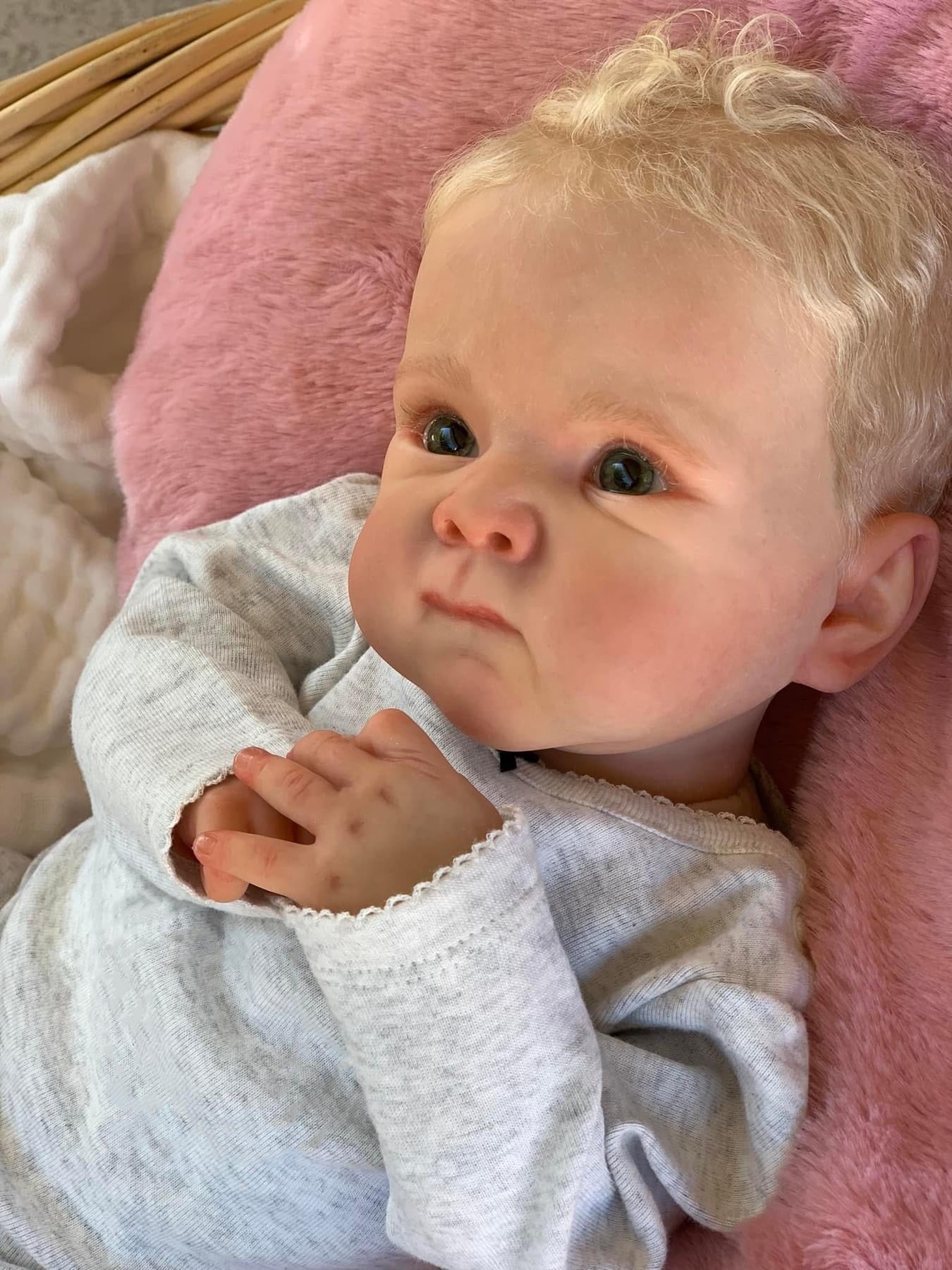 Zero Pam®️Reborn Baby Girl Dolls, Realistische Neugeborenen-Babypuppen mit Ganzkörper aus weichem Vinylsilikon, 18 Zoll große, lebensechte Babypuppen für Kinder ab 3 Jahren
