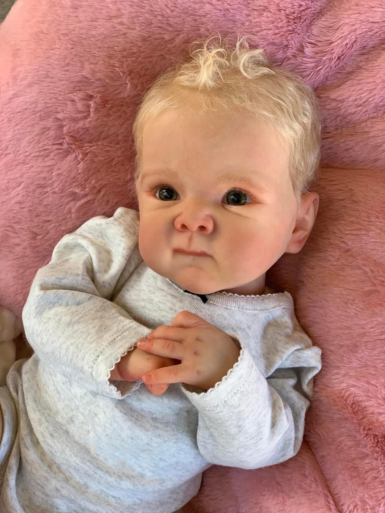 Zero Pam®️Reborn Baby Girl Dolls, Realistische Neugeborenen-Babypuppen mit Ganzkörper aus weichem Vinylsilikon, 18 Zoll große, lebensechte Babypuppen für Kinder ab 3 Jahren