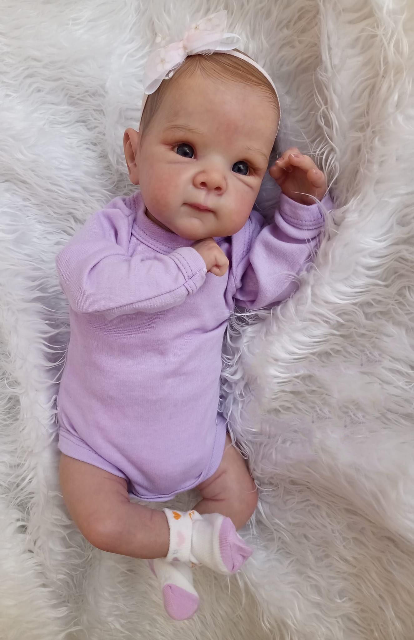 Zero Pam®️18 Zoll Reborn Babypuppen, lebensechte Mädchen, Kleinkind, Neugeborene, Puppe, 3D-Haut, weicher, kuscheliger Körper, handgefertigte Spielzeuggeschenke