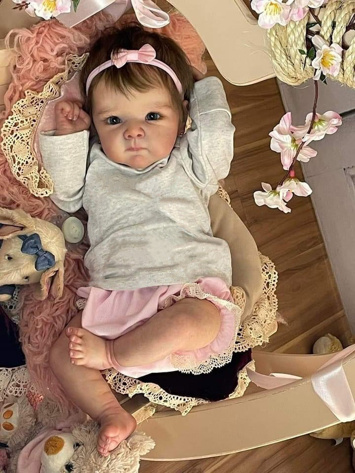 Zero Pam®️Reborn-Babypuppen aus Ganzkörper-Silikon-Vinyl, 18 Zoll, realistische Neugeborenen-Babypuppen für Mädchen, die echt aussehen, handgefertigte Spielzeuggeschenke