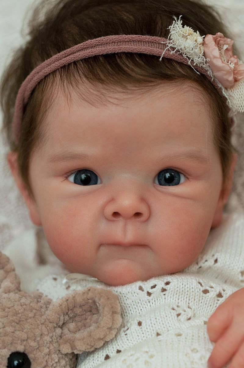 Zero Pam®️Reborn-Puppen für Mädchen, lebensechte 18-Zoll-Babypuppe aus Silikon, lebensecht aussehende Reborn-Babypuppen, realistische Puppe mit handgeknüpftem Haar, Spielzeug für Geburtstag und Weihnachten