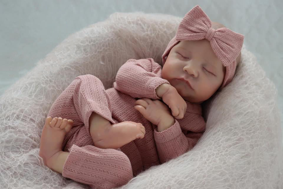 Zero Pam®️48 cm 19 Zoll Reborn Babypuppen sehen aus wie echte Mädchen, realistische Babypuppe, weicher Körper, lebensechte 3D-Hautfarbe, Neugeborenes Baby, Mädchen, Puppenspielzeug