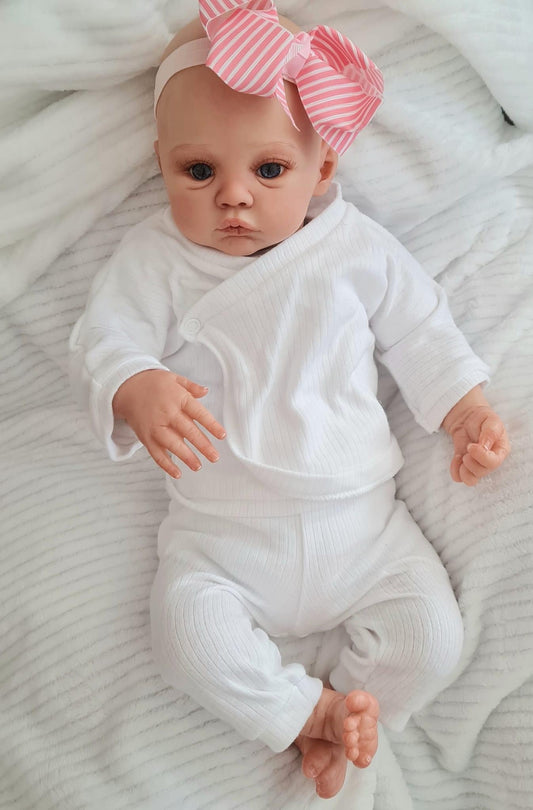 Zero Pam®️19 Zoll große Reborn-Babypuppen im echten Look, Frühchen, lebensechtes Neugeborenes, weiches Vinyl mit echten Adern