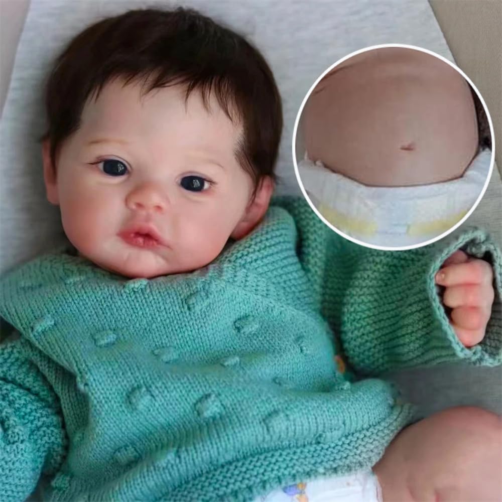 Zero Pam®️19 Zoll (48 cm) Reborn-Babypuppen, realistische Babypuppe mit weichem Baumwollkörper, die echt aussieht, lebensechte Frühchen-Babypuppen, weiches Babyspielzeug für Kinder