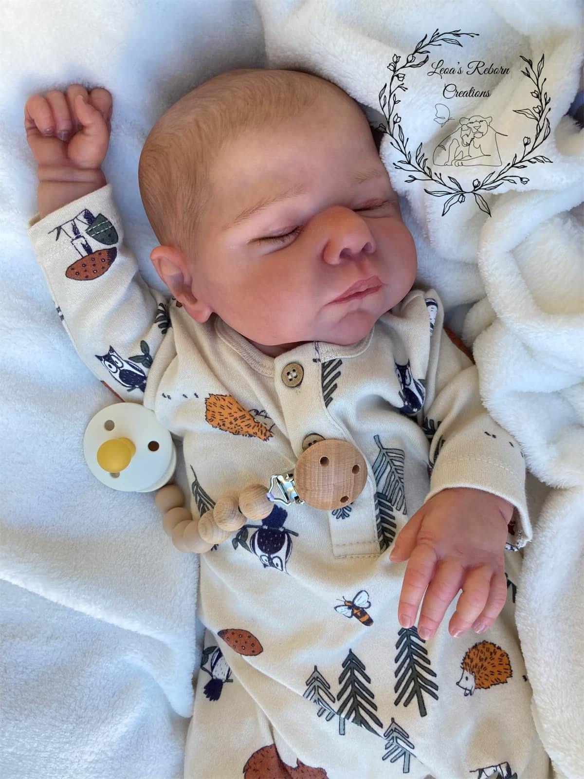 Zero Pam®️Realistische Neugeborenen-Babypuppen, 19 Zoll große, wiedergeborene schlafende Babypuppen für Jungen und Mädchen mit echten Adern, für Kinder ab 3 Jahren