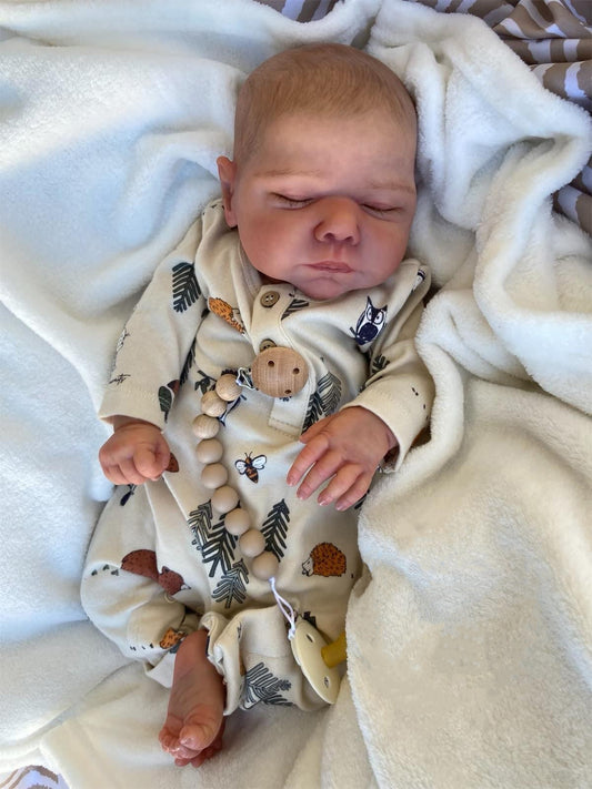 Zero Pam®️Realistische Neugeborenen-Babypuppen, 19 Zoll große, wiedergeborene schlafende Babypuppen für Jungen und Mädchen mit echten Adern, für Kinder ab 3 Jahren