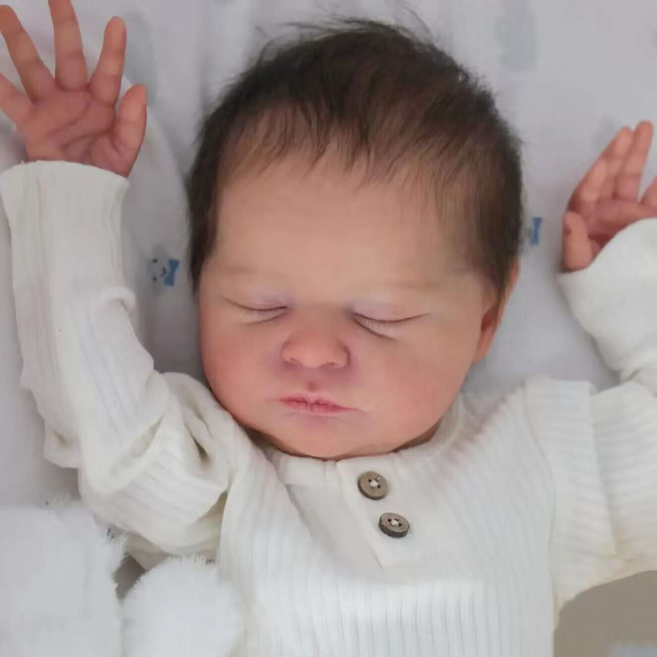 Zero Pam®️48 cm große Reborn-Babypuppen, die echt aussehen, realistische 19-Zoll-Neugeborenen-Babypuppen, Neugeborenen-Geschenkset für Jungen, Mädchen, Kleinkinder