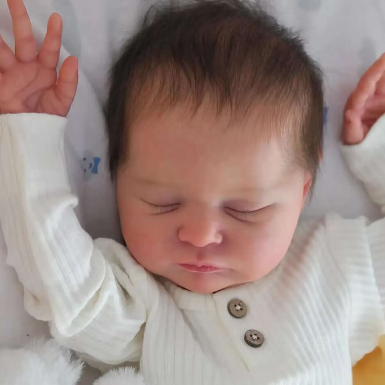 Zero Pam®️48 cm große Reborn-Babypuppen, die echt aussehen, realistische 19-Zoll-Neugeborenen-Babypuppen, Neugeborenen-Geschenkset für Jungen, Mädchen, Kleinkinder