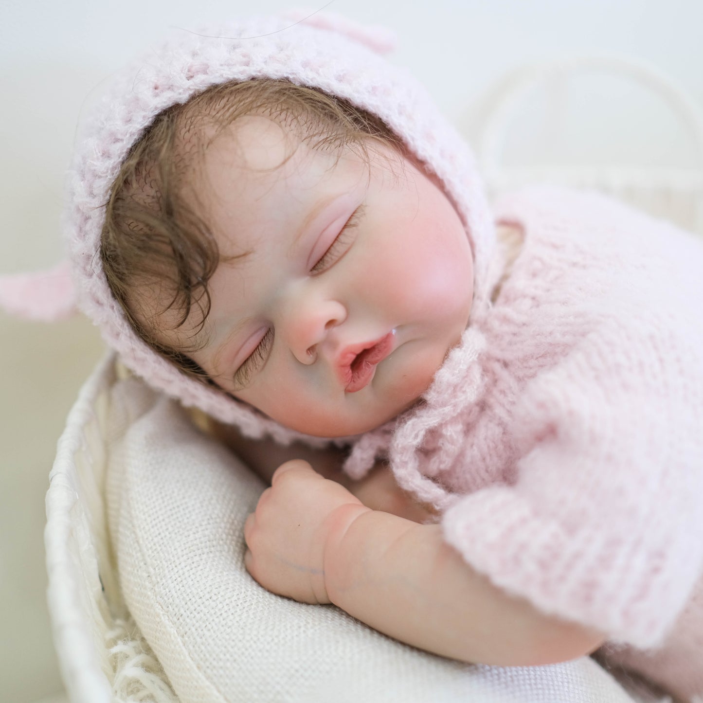Zero Pam®️Realistische lebensechte Reborn-Babypuppen 19 Zoll schlafendes Neugeborenes Vinylsilikon Babypuppe Mädchen weicher Stoffkörper