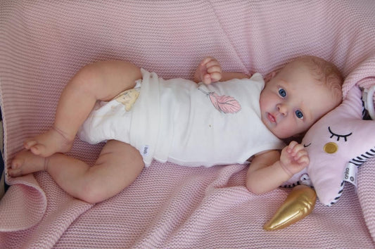 Zero Pam®️ Mollige Reborn-Babypuppen für Mädchen und Jungen – 19 Zoll große, realistische Neugeborenen-Babypuppen, lebensechte, handgefertigte Reborn-Puppe mit weichem Stoffkörper, Geburtstags- und Weihnachtsgeschenke