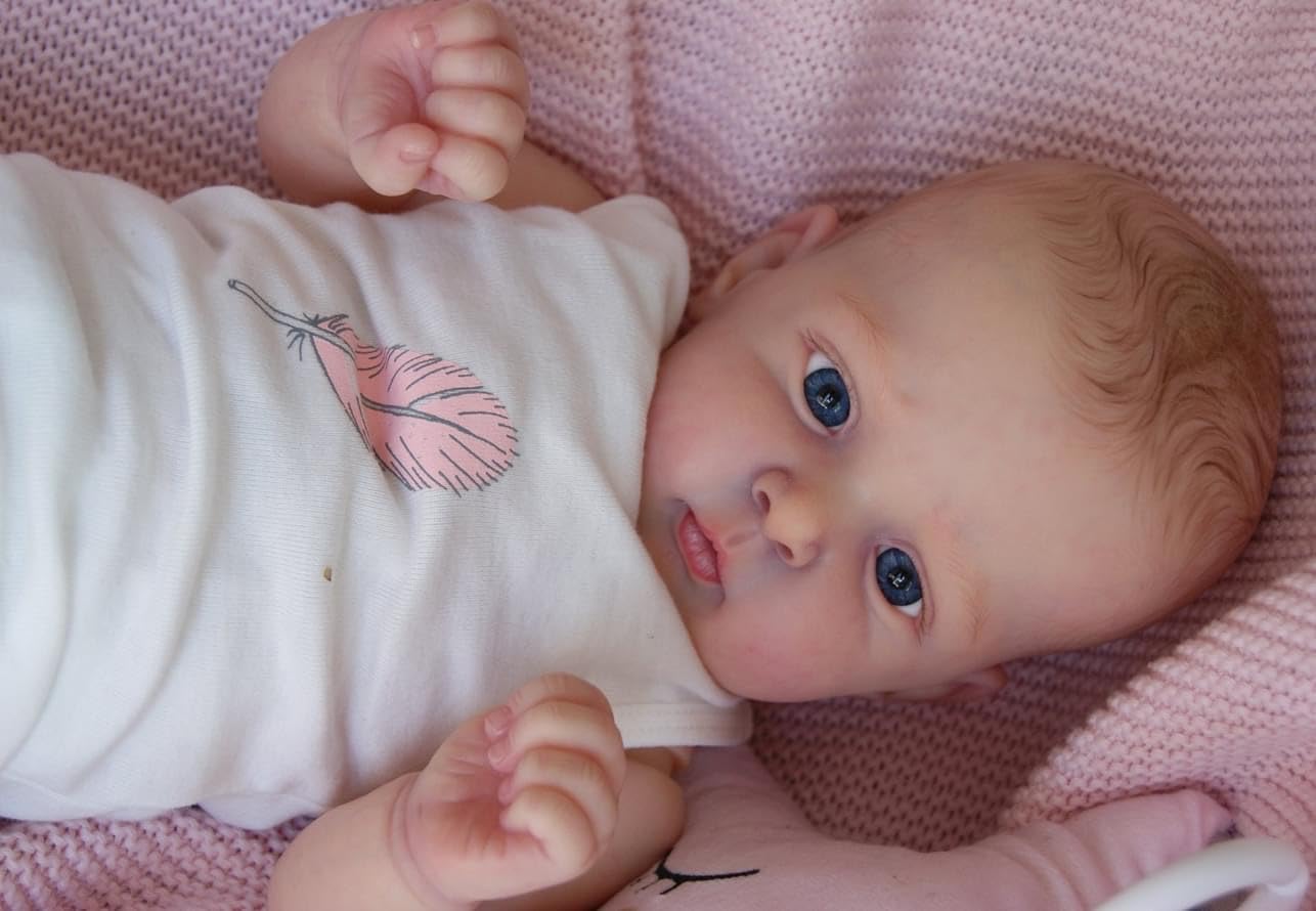Zero Pam®️ Mollige Reborn-Babypuppen für Mädchen und Jungen – 19 Zoll große, realistische Neugeborenen-Babypuppen, lebensechte, handgefertigte Reborn-Puppe mit weichem Stoffkörper, Geburtstags- und Weihnachtsgeschenke