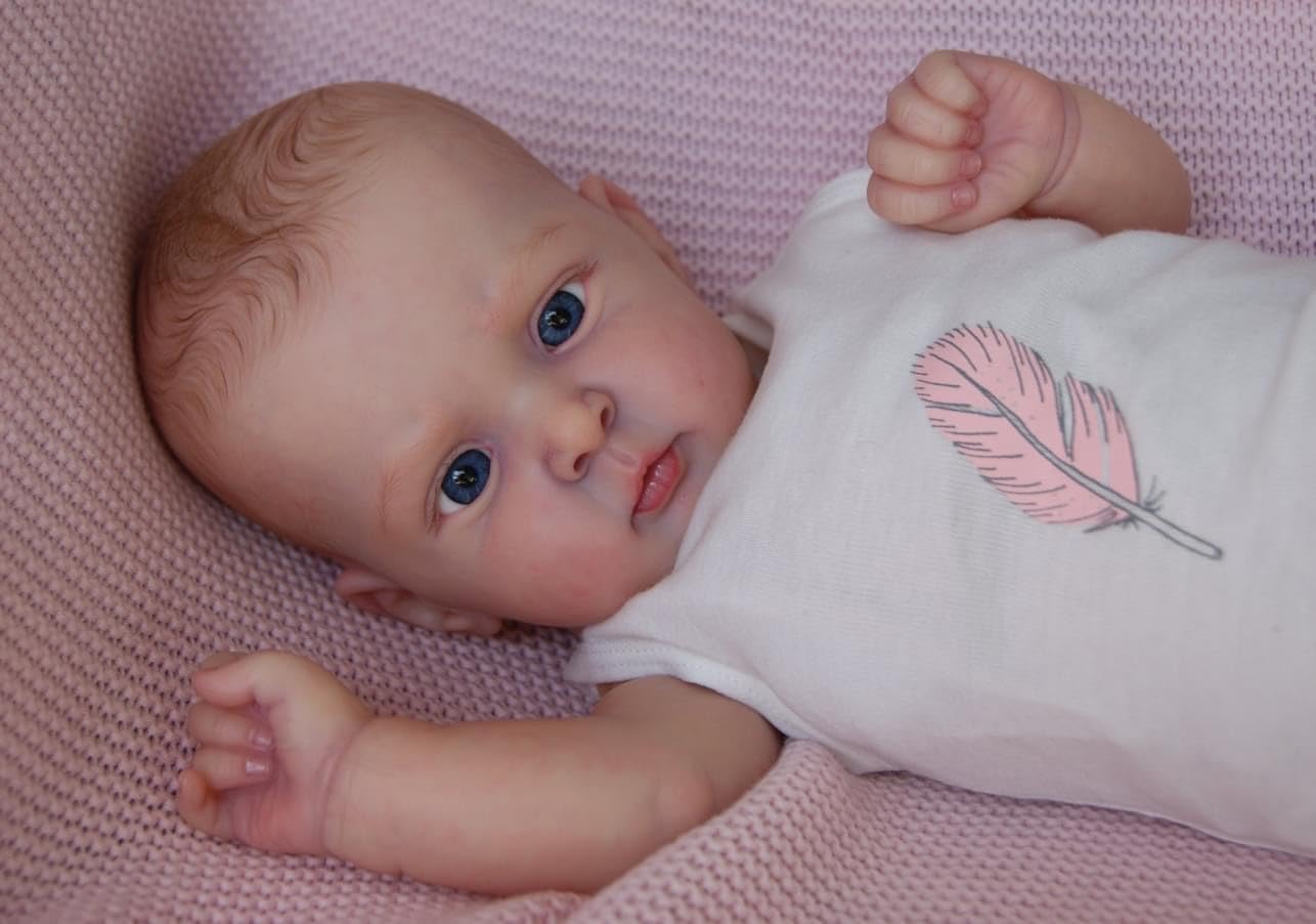 Zero Pam®️ Mollige Reborn-Babypuppen für Mädchen und Jungen – 19 Zoll große, realistische Neugeborenen-Babypuppen, lebensechte, handgefertigte Reborn-Puppe mit weichem Stoffkörper, Geburtstags- und Weihnachtsgeschenke