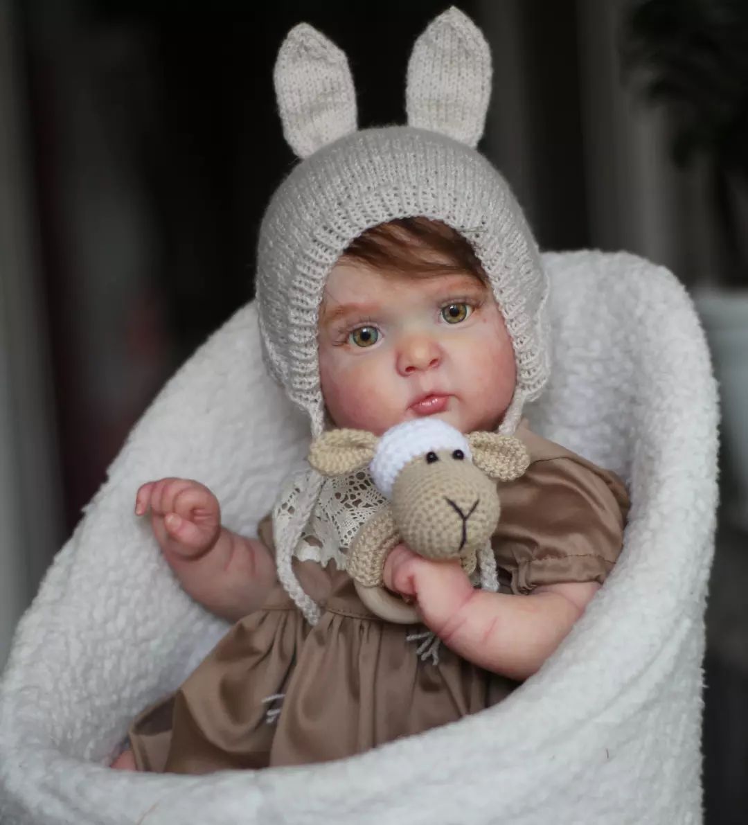 Zero Pam®️Lebensechte Reborn-Babypuppen, 19 Zoll, Neugeborenenpuppe aus Silikonvinyl, Mädchen, die echt aussieht, weicher Stoffkörper, für Kinder ab 3 Jahren