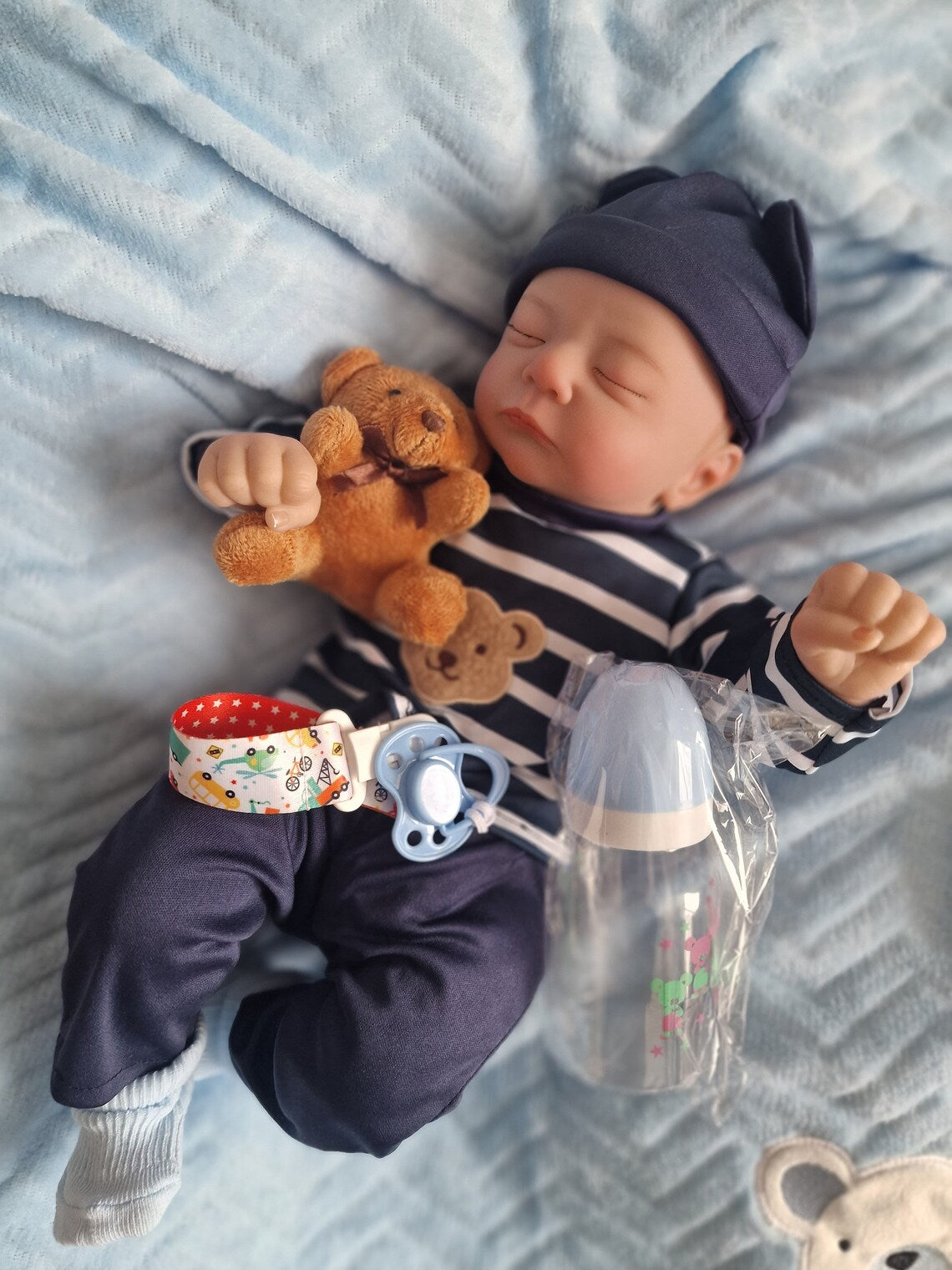 Zero Pam®️Reborn-Puppen, 19 Zoll große, realistische Neugeborenen-Babypuppen mit weichem Körper, die echt aussehen, für Kinder ab 3 Jahren