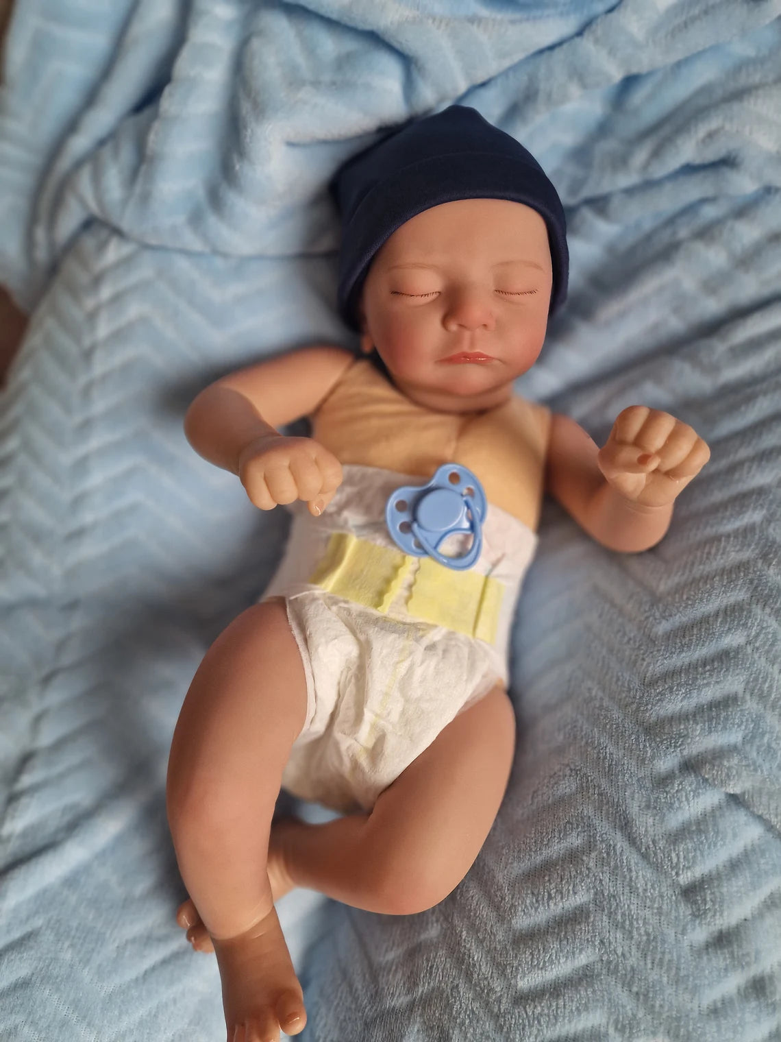 Zero Pam®️Reborn-Puppen, 19 Zoll große, realistische Neugeborenen-Babypuppen mit weichem Körper, die echt aussehen, für Kinder ab 3 Jahren