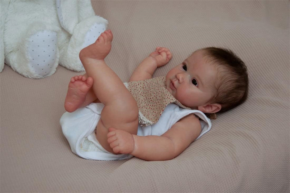 Zero Pam®️20 Zoll 50CM Reborn-Puppen Realistische Reborn-Babypuppen, die echt aussehen Lebensechte Neugeborene Kleinkinder Echte Babypuppe mit handgeknüpftem Haar Geburtstags-Weihnachtsspielzeug-Geschenke