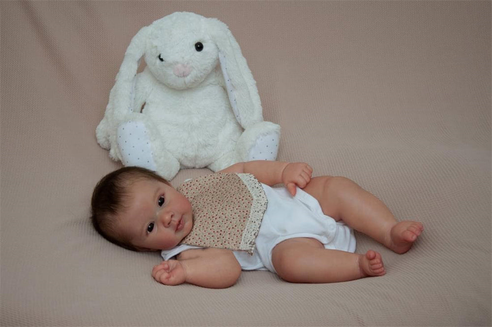 Zero Pam®️20 Zoll 50CM Reborn-Puppen Realistische Reborn-Babypuppen, die echt aussehen Lebensechte Neugeborene Kleinkinder Echte Babypuppe mit handgeknüpftem Haar Geburtstags-Weihnachtsspielzeug-Geschenke