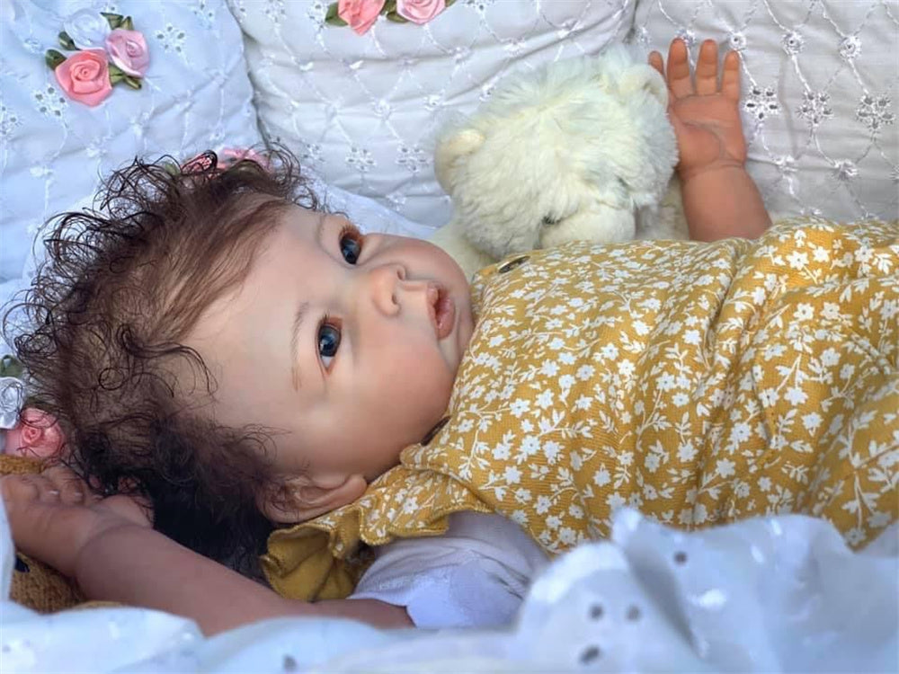 Zero Pam®️50CM 20 Zoll Reborn Babypuppen Handgemachte Reborn Kleinkind Mädchen Puppe mit Weicher Baumwolle Körper Puppe