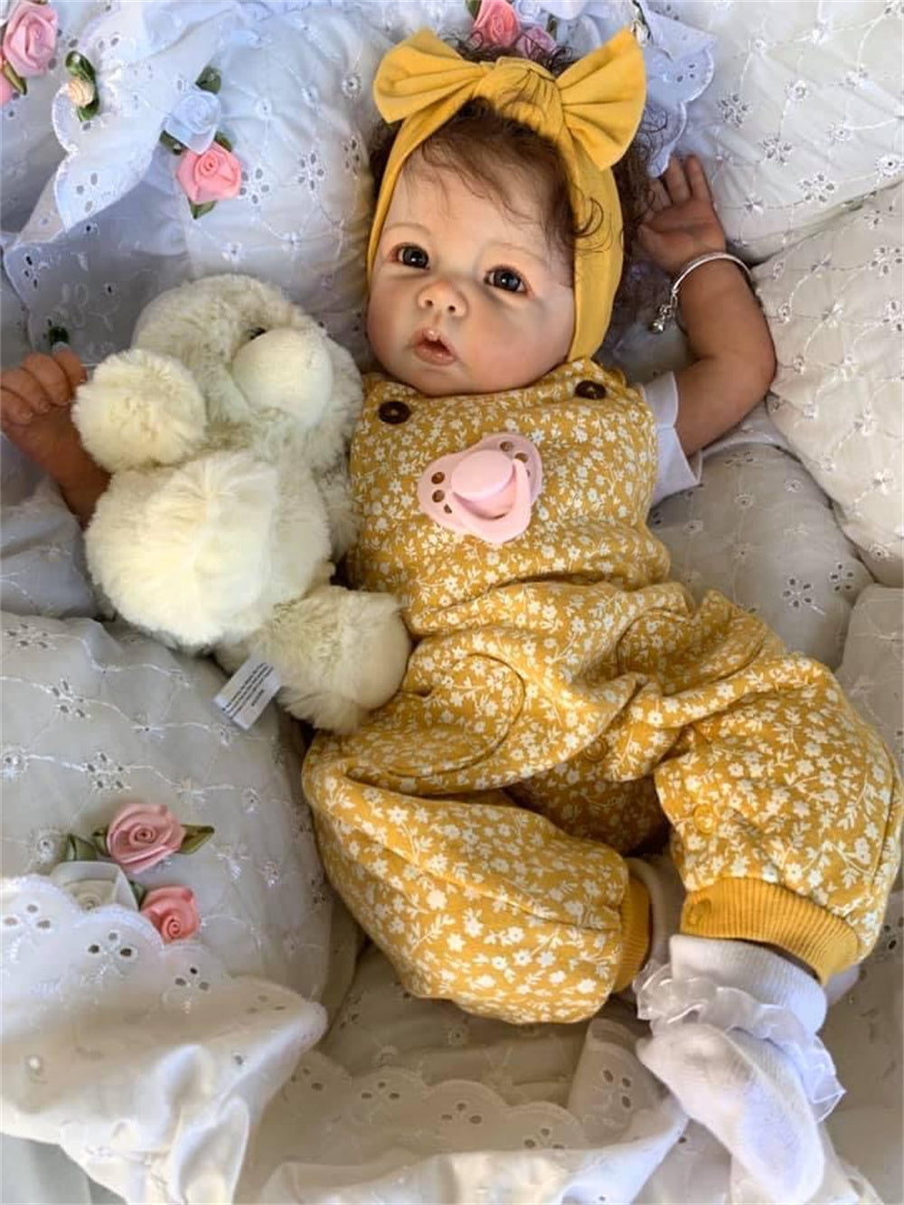 Zero Pam®️50CM 20 Zoll Reborn Babypuppen Handgemachte Reborn Kleinkind Mädchen Puppe mit Weicher Baumwolle Körper Puppe