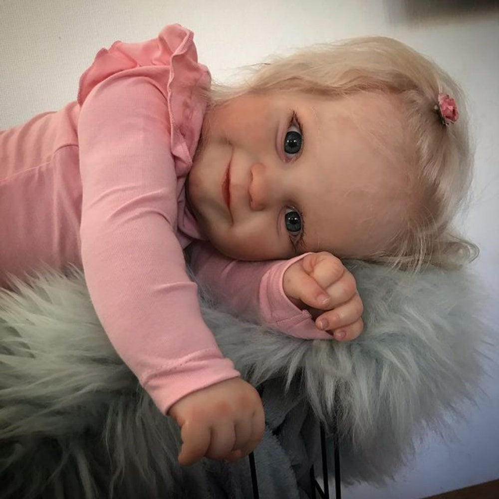 Zero Pam®️ 20 Zoll Ganzkörper-Reborn-Babypuppen aus Silikon für Mädchen, lebensechte, realistische Neugeborenen-Babypuppen, anatomisch korrektes, wasserdichtes Badespielzeug für Kinder ab 3 Jahren