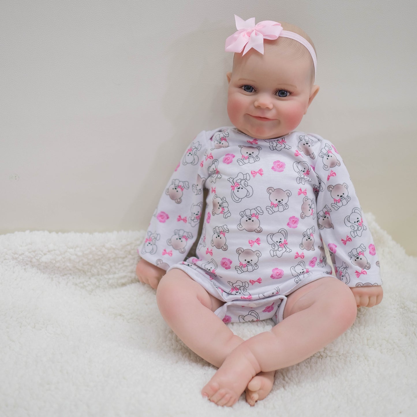 Zero Pam®️Lebensechte Reborn-Babypuppen, 20 Zoll, echtes Babygefühl, realistische Neugeborenen-Puppen mit süßem Lächeln, handgefertigte Babypuppe für Mädchen, die echt aussieht, für Kinder ab 3 Jahren