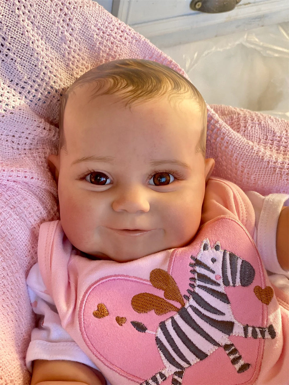 Zero Pam®️ Mollige Reborn-Babypuppen, 50,8 cm, realistische 3D-Haut, Neugeborenenpuppen mit weichem Stoffkörper aus Silikonvinyl, Geburtstagsgeschenkset für Kinder ab 3 Jahren