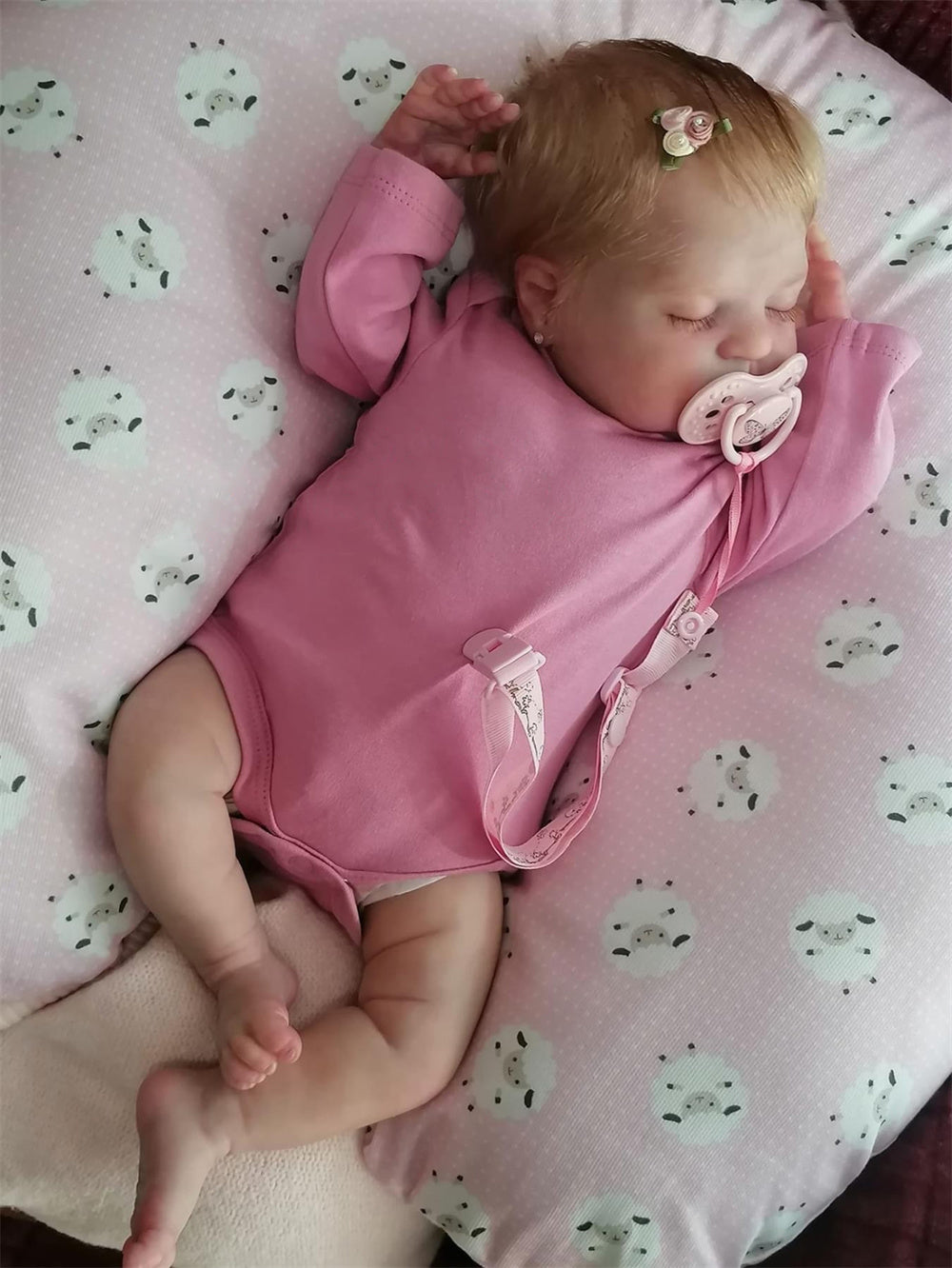 Zero Pam®️50CM Echte Reborn-Kleinkind-Babypuppen 20 Zoll Neugeborene Babypuppe Weicher Stoffkörper Realistisch Lebendig Neugeborene Mädchen Weihnachtsgeschenke